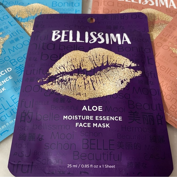 NEW - Bundle of 5 Bellissima Face Mask Treatments. Single-Use each. - Picture 4 of 7
